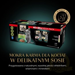 Sheba Kitten Wybór Smaków W Sosie Karma Dla Kociąt 40x85g
