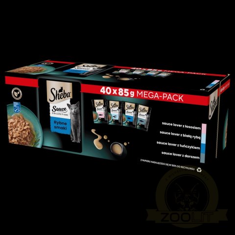 Sheba Sauce Collection Karma Dla Kota Rybne Smaki 40x85g