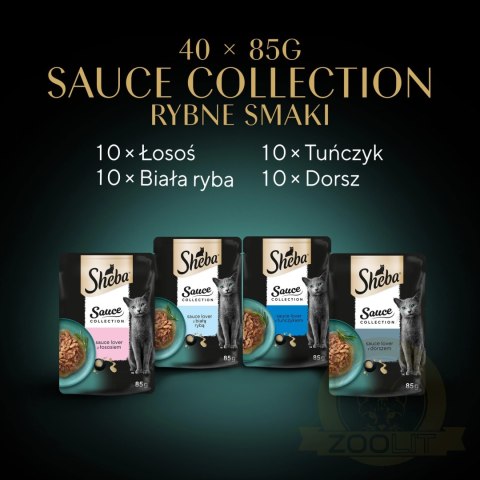 Sheba Sauce Collection Karma Dla Kota Rybne Smaki 40x85g