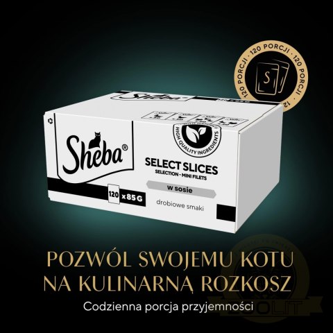Sheba Selection Karma Dla Kota Drobiowe Smaki 120x85g