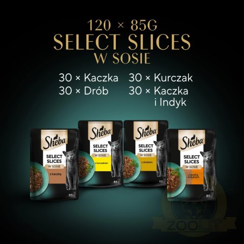 Sheba Selection Karma Dla Kota Drobiowe Smaki 120x85g