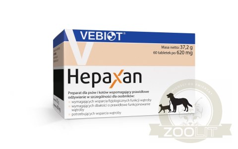 Vebiot Hepaxan Suplement Dla Psa 60 Tabletek