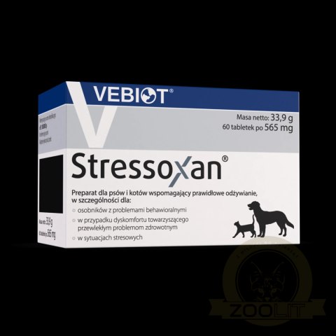 Vebiot Stressoxan Suplement Dla Psa 60 Tabletek