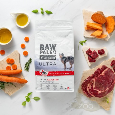 VetExpert Raw Paleo Ultra Beef Adult Medium/Large 10kg