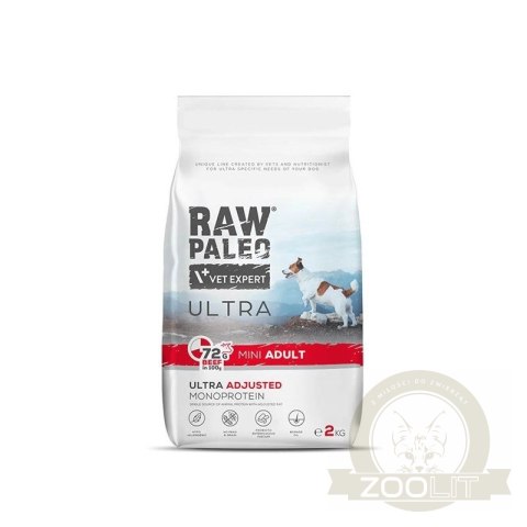 VetExpert Raw Paleo Ultra Beef Adult Mini 8kg
