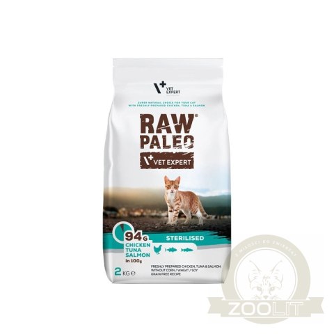 Vetexpert Raw Paleo Sterilised Cat 2kg