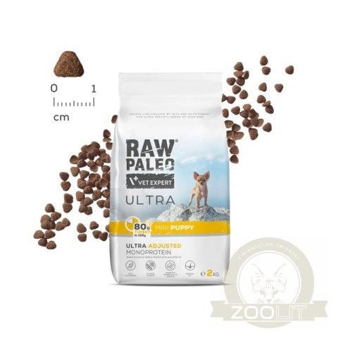Vetexpert Raw Paleo Ultra Karma Dla Szczeniąt Mini Indyk 2kg