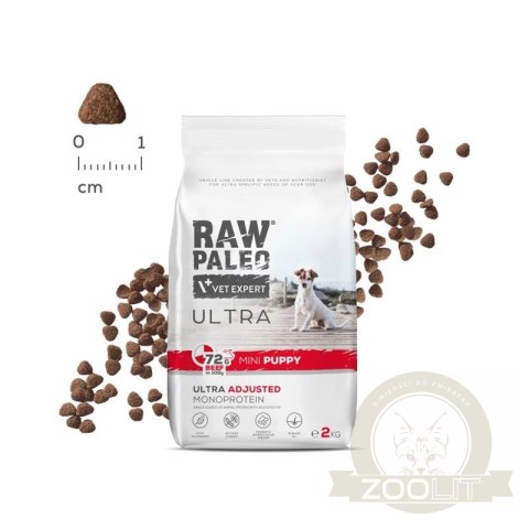 Vetexpert Raw Paleo Ultra Karma Dla Szczeniąt Mini Wołowina 2kg