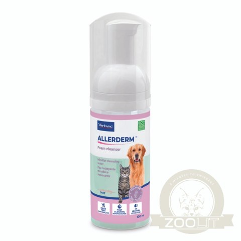 Virbac Allerderm Pianka Oczyszczająca Dla Psa I Kota 100ml