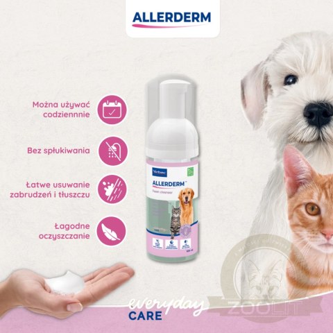 Virbac Allerderm Pianka Oczyszczająca Dla Psa I Kota 100ml