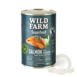 WILD FARM Superfood Karma Mokra Łosoś Z Warzywami 400g