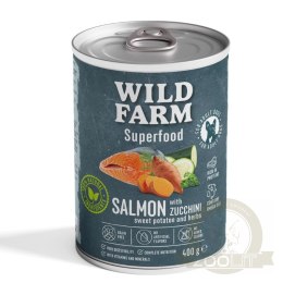 WILD FARM Superfood Karma Mokra Łosoś Z Warzywami 400g
