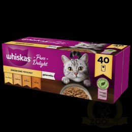 Whiskas Adult Saszetki 40 x 85g Drobiowe Frykasy Mokra Karma
