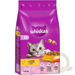 Whiskas Adult Sucha Karma Dla Dorosłego Kota Z Pysznym Kurczakiem 3,8kg