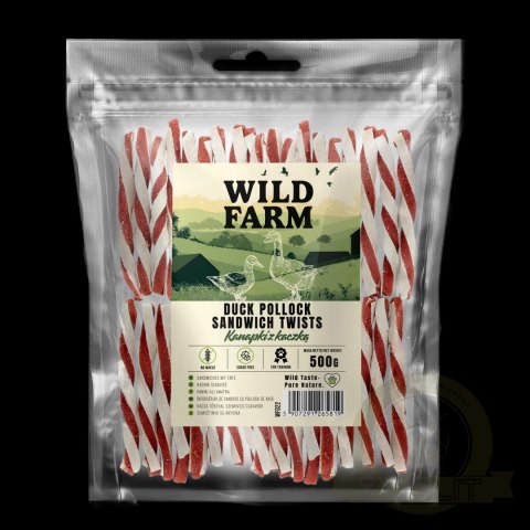 Wild Farm Kanapka Z Kaczką 500g Przysmak Dla Psa