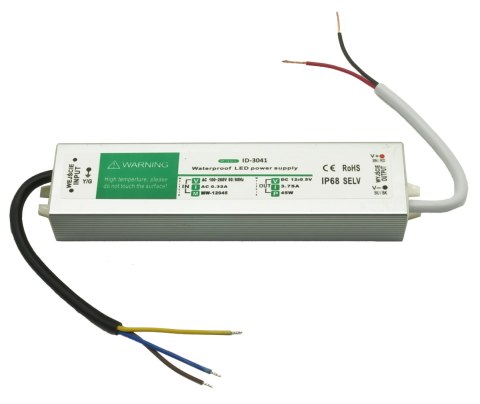 Komp. zasilania wodoodp. IP67 3,75A 45W12V DC