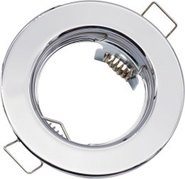 Oprawka okrągła stała chrom - blacha