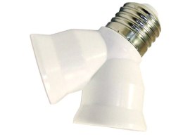 Adapter z E27 na 2xE27