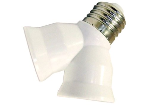 Adapter z E27 na 2xE27