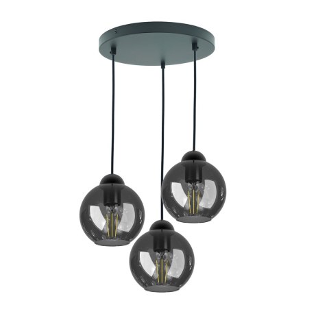 Lampa wisząca klosz dymiony NEBIOS-3R