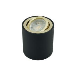 Oprawa natynkowa SPOT CORTO czarno-złota84 mm ruchoma