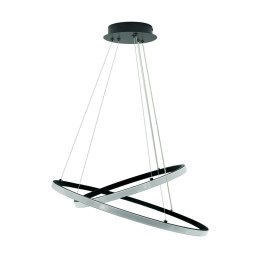 Plafon LED Center zwis 60W Czarny 4000K