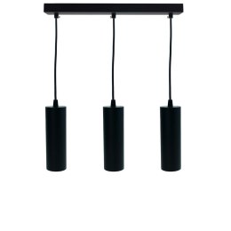 Tuba wisząca czarna CIRCUS-3 SLIM 170x55