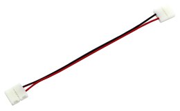 Złączka dwustronna 10 mm z przewodem- kątowa