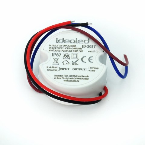 Komp. zasilania do puszki 2,08A 25Wwodoodporny 12V DC