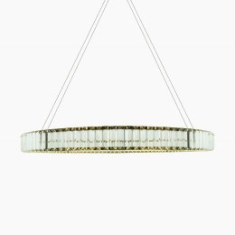 Lampa wisząca LED AURORA złoty+kryształki 32W 3000K