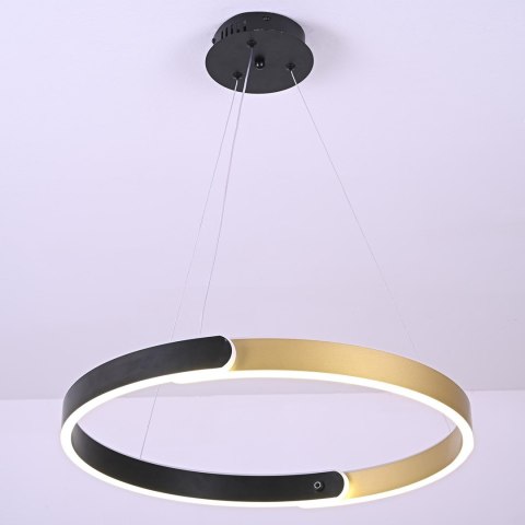Lampa wisząca LED ONTARIO 36Wczarno-złota 4000K