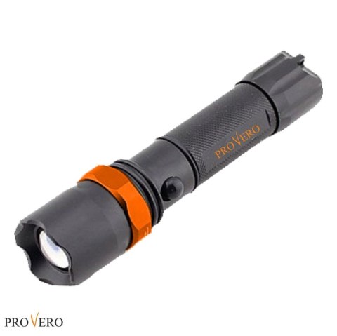 Latarka LED ZOOM 3W + uchwyt rowerowy