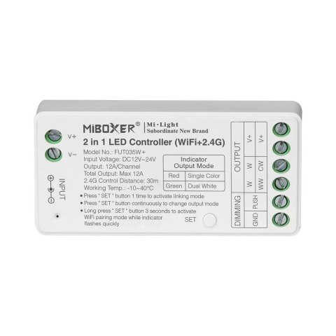 Odbiornik taśm LED MONO/CCT 30m, moc 12A z WIFI