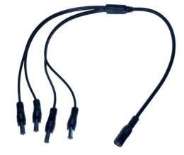 Rozgałęźnik zasilania DC 2,1x5,5 GN/4WT 40 cm