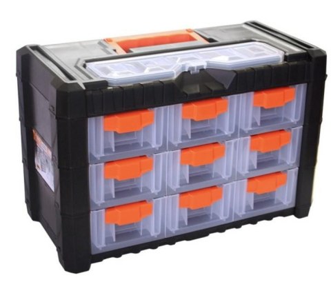 Skrzynka Organizer 10" 9 szuflad