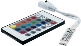 Sterownik IR RGB 24 przyciski 72W minibiały