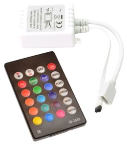 Sterownik IR RGB 24 przyciski 72W