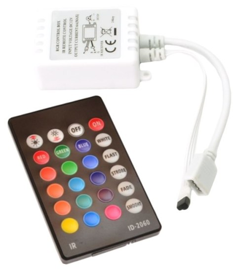 Sterownik IR RGB 24 przyciski 72W