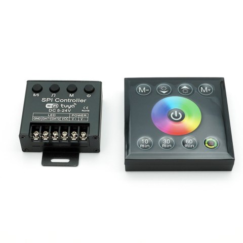 Sterownik LED RGB WiFi TUYACyfrowo-muzyczny pilot RF