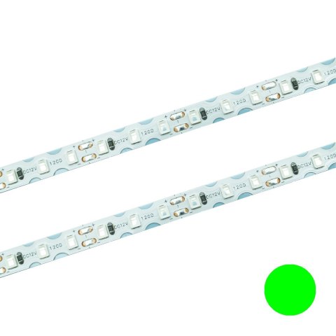 Taśma LED 120 SMD skrętna IP20 zielona7W/m rolka 10m