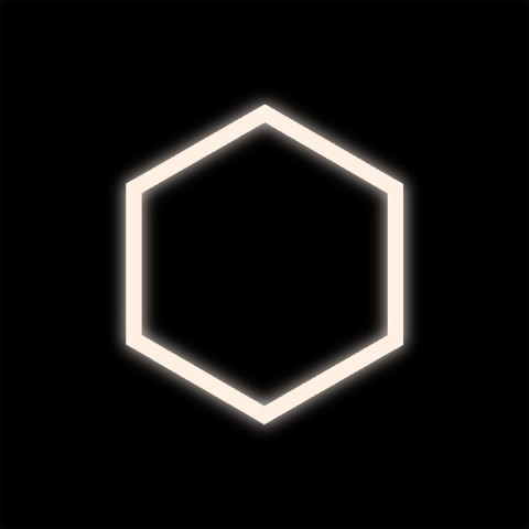 Zestaw biały Lamp HEXAGON 1 LED 4000K
