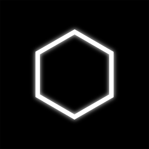 Zestaw biały Lamp HEXAGON 1 LED 6500K