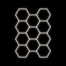 Zestaw biały Lamp HEXAGON 11 LED 4000K