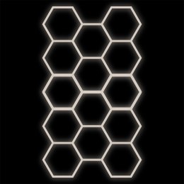 Zestaw biały Lamp HEXAGON 14 LED 4000K