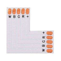 Złączka kątowa PCB typ L 10 mm RGBW