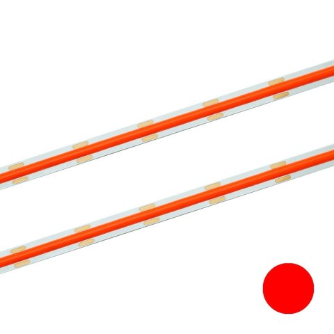 Taśma LED COB 480 czerwona 12V 8mm 11W/m