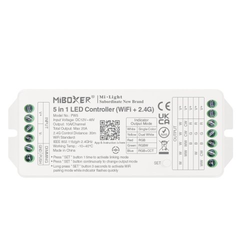 Sterownik PW5 (WI-FI +RF 2.4G) 20A 5in1
