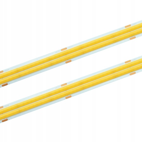 TAŚMA LED COB 24V 18W/M 640 LED/M 3000K CIEPŁA IP20 12MM 2070LM/M ROLKA 5M