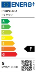 TAŚMA LED COB 24V MOC 4,9W/M 480LED/M 420LM/M BARWA CIEPŁA 3000K ROLKA 5M
