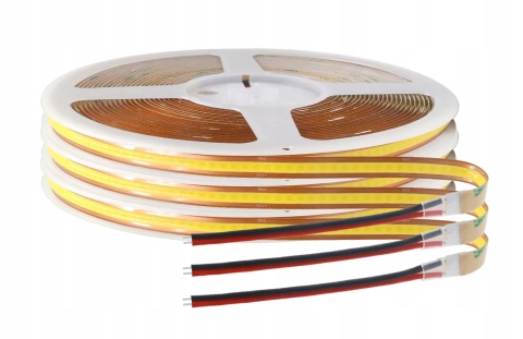 TAŚMA LED COB ROLKA 30M 24V 12W/M 528 LED/M 8MM BARWA ZIMNA 6500K UNLIMITED